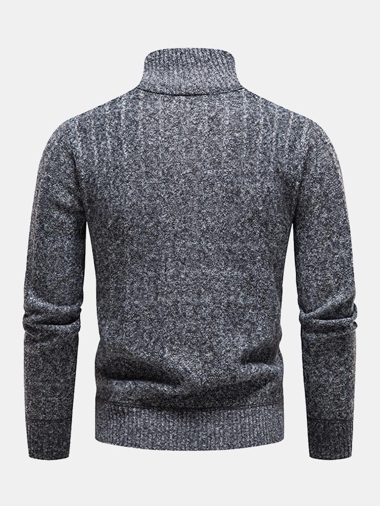 Alan | Textured Quarter Zip Jumper