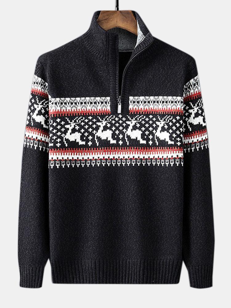 Vince | Christmas Half Zip Jumper