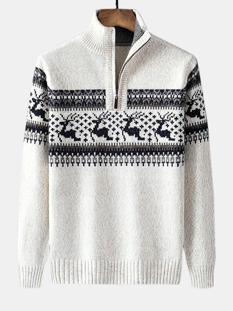 Vince | Christmas Half Zip Jumper