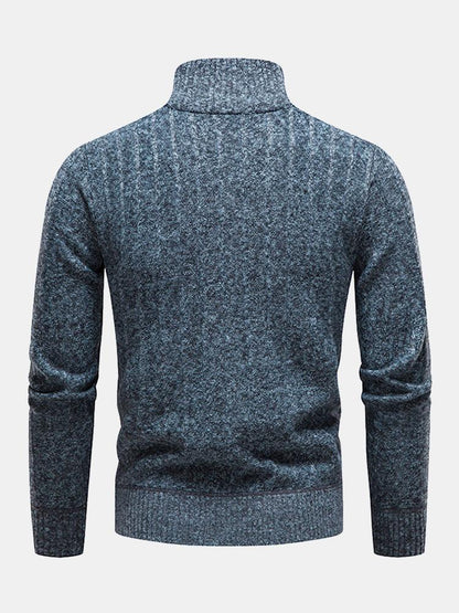 Alan | Textured Quarter Zip Jumper