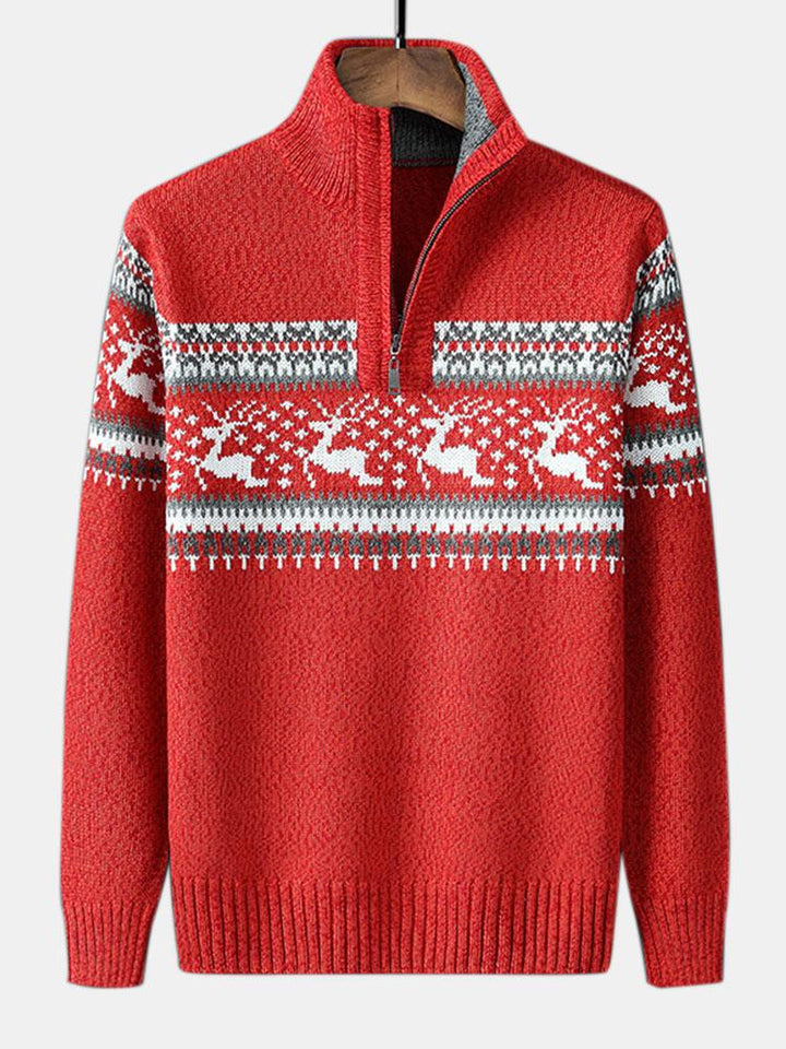 Vince | Christmas Half Zip Jumper