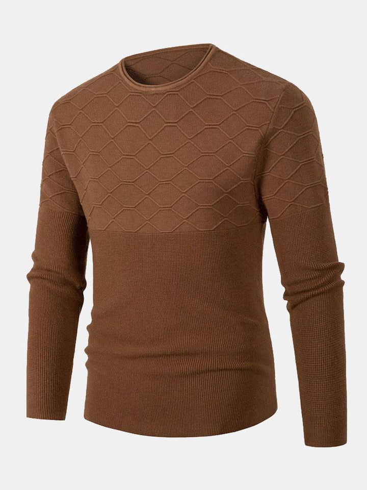 Cedric | Slim Fit Crew Neck Knitted Jumper