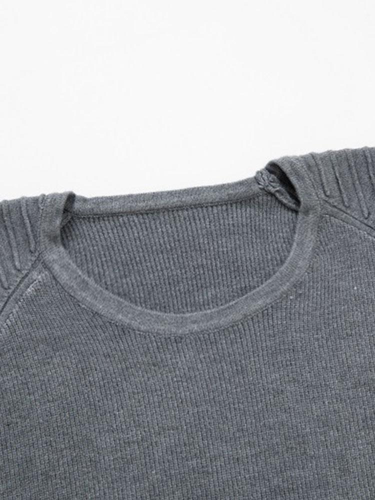 Jacob | Slim Fit Raglan Sleeve Crew Neck Jumper