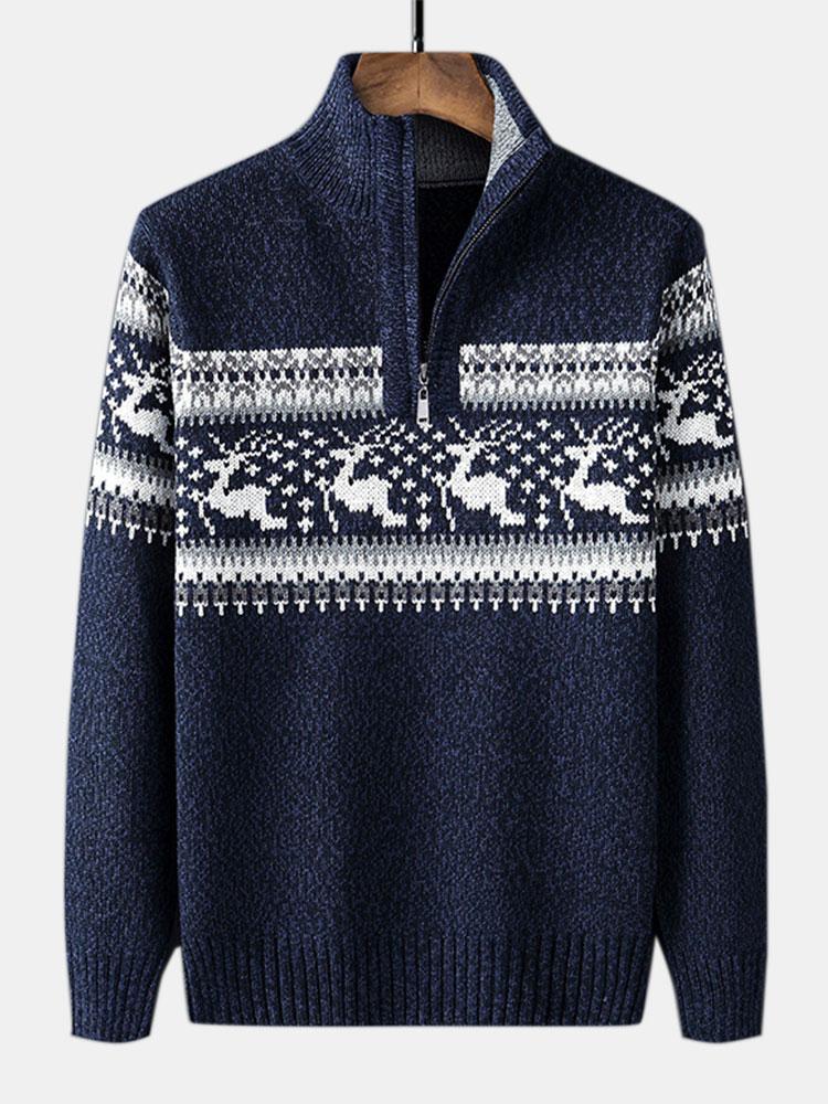 Vince | Christmas Half Zip Jumper