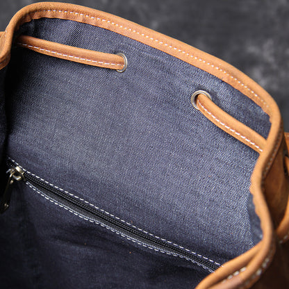 Edric | Leather Knapsack