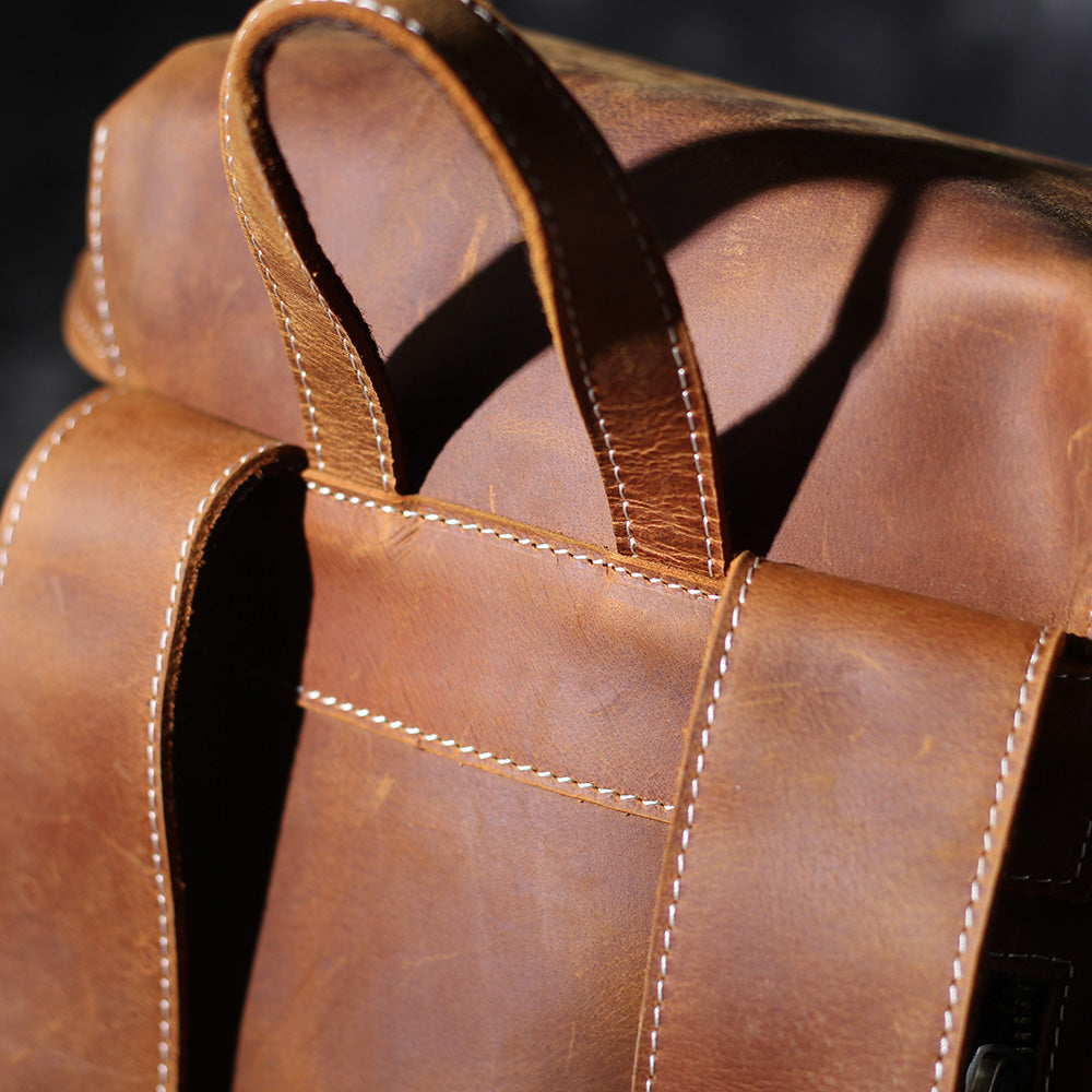 Edric | Leather Knapsack