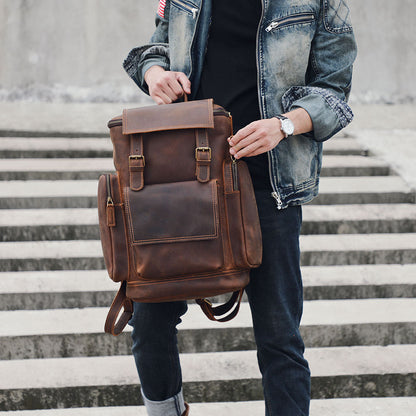 Reed | Leather Laptop Backpack