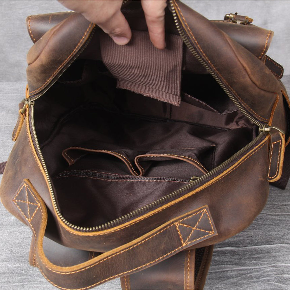 Dominic | Tan Leather Backpack