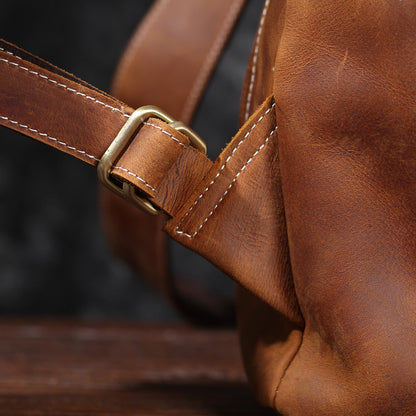 Edric | Leather Knapsack