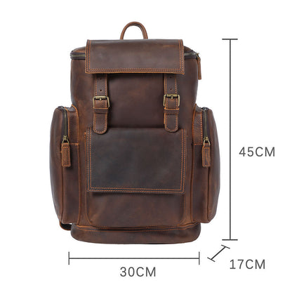 Reed | Leather Laptop Backpack