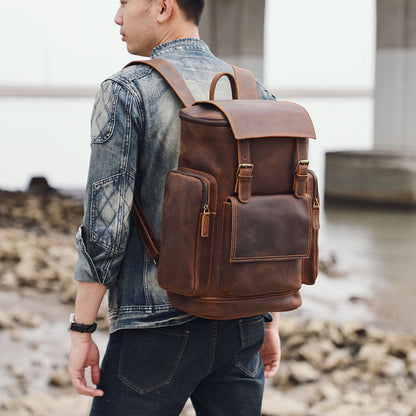 Reed | Leather Laptop Backpack