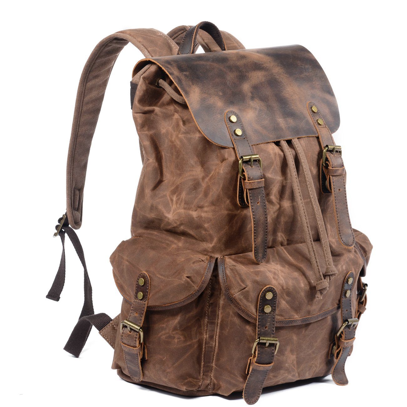 Graham | Canvas Leather Backpack