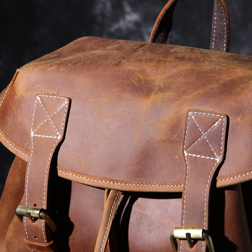 Edric | Leather Knapsack