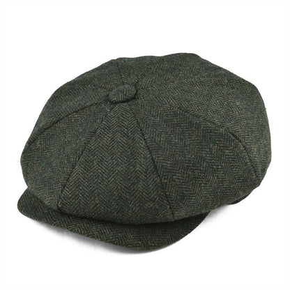 Billy | Men's Classic Herringbone Flat Cap