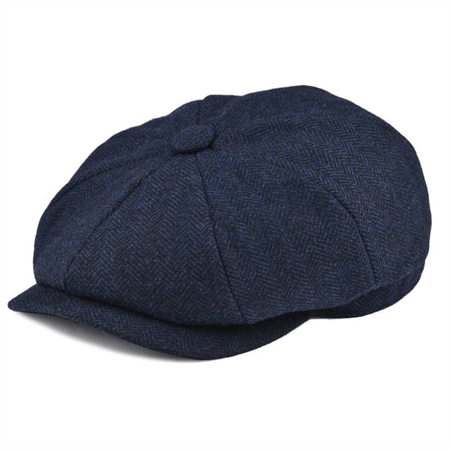 Billy | Men's Classic Herringbone Flat Cap