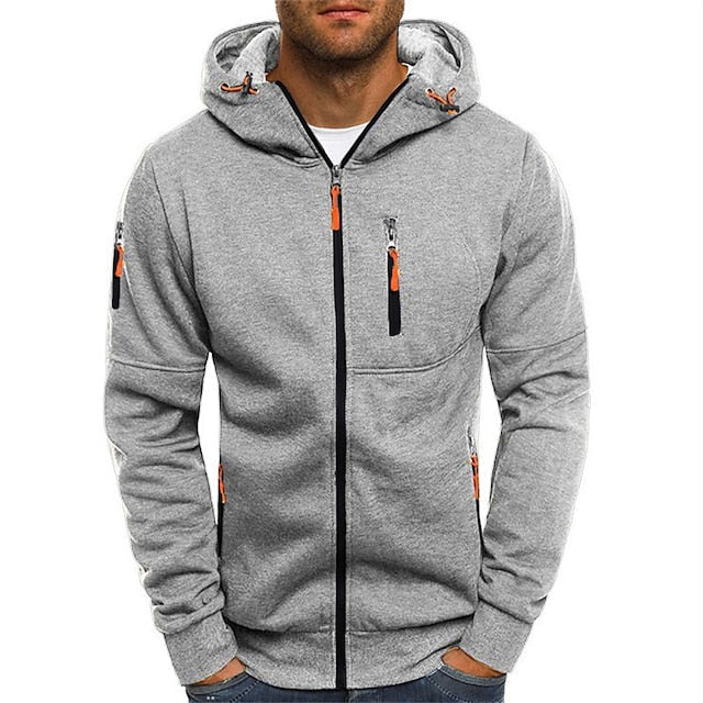 Adrien | Men's Warm Active Full Zippered Hoodie