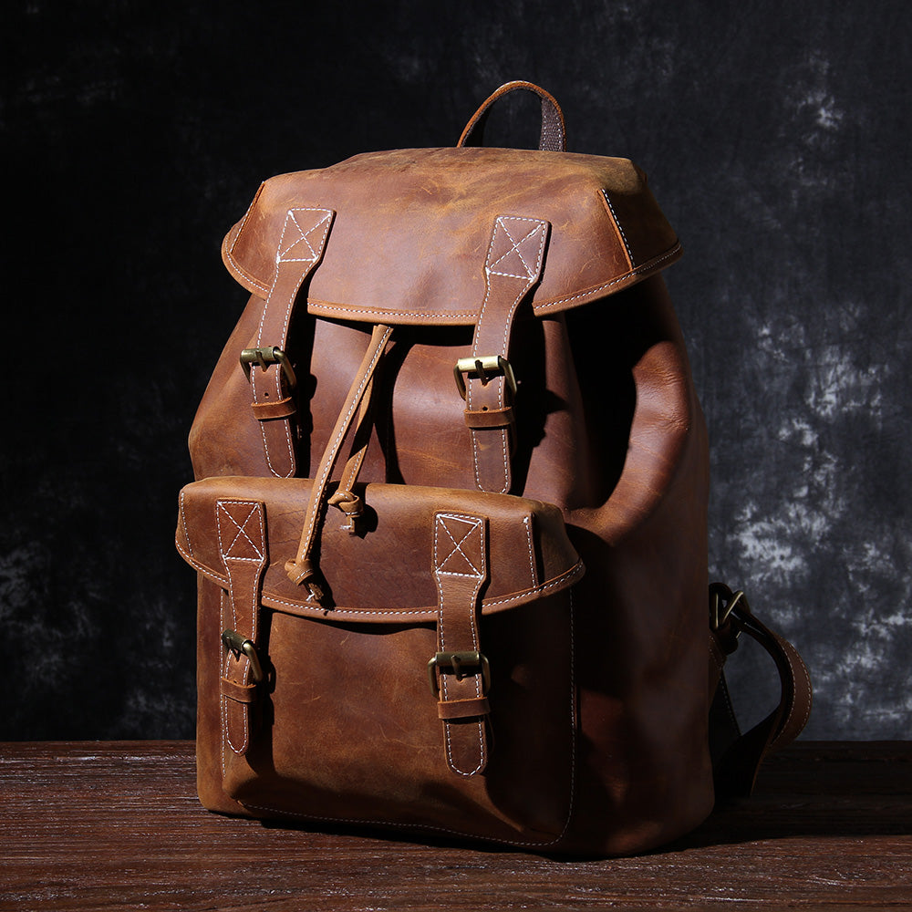 Edric | Leather Knapsack