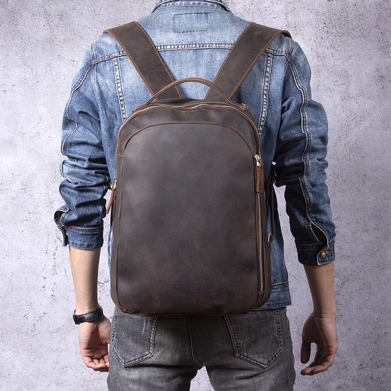 Oliver | Tan Leather Rucksack