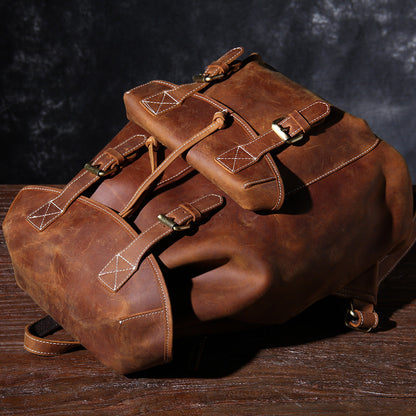 Edric | Leather Knapsack