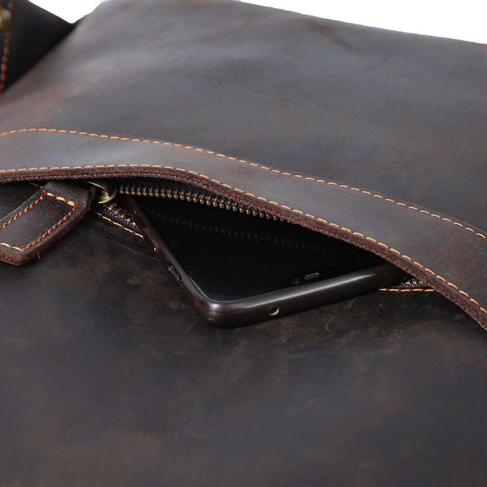 Darwin | Leather Laptop Rucksack