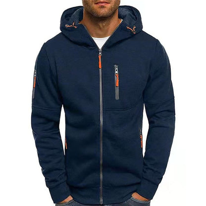 Adrien | Men's Warm Active Full Zippered Hoodie