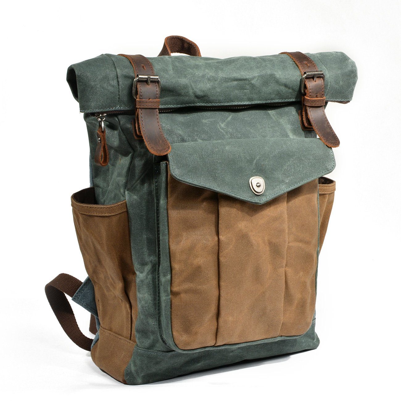 Gideon | Waxed Canvas Roll Top Backpack