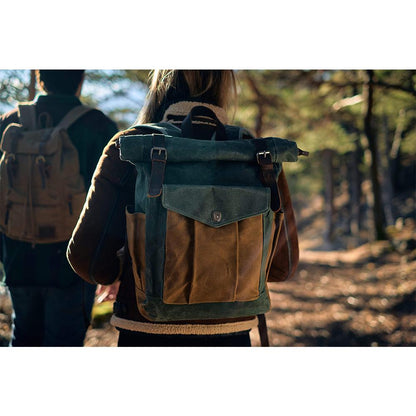 Gideon | Waxed Canvas Roll Top Backpack